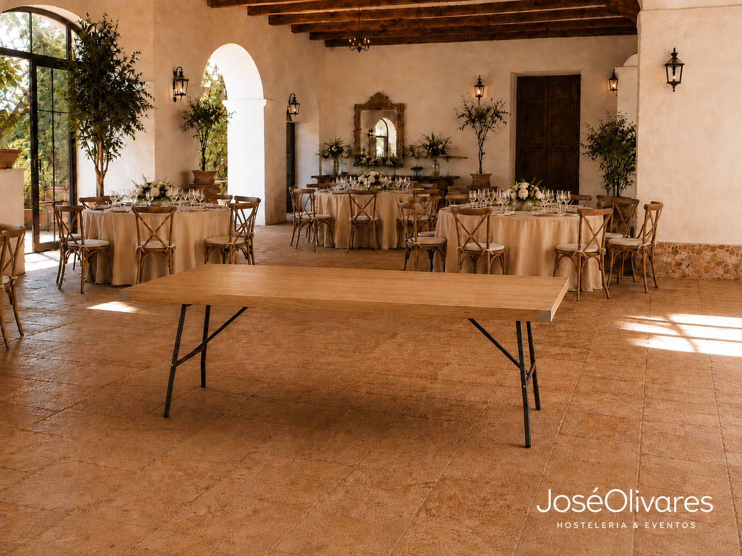 Mesa rectangular 200 x 80 cm
