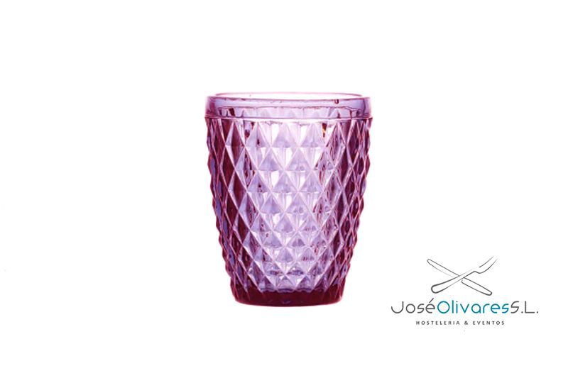 Vaso Tallado Pink 27 cl