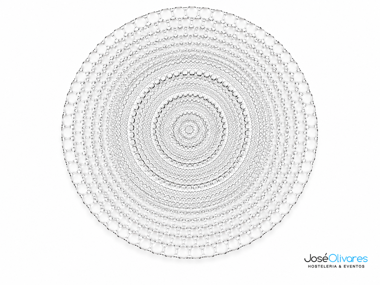 Plato Presentacion Cristal Tallado 33Cm