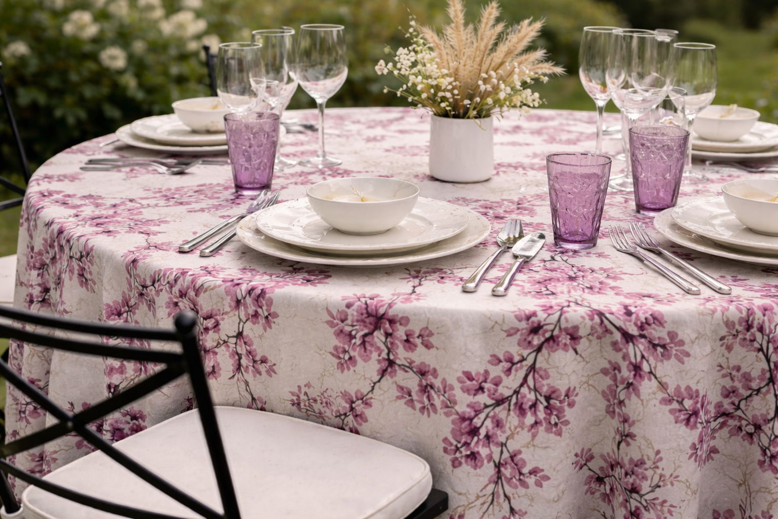 Mantel Redondo Buganvilla